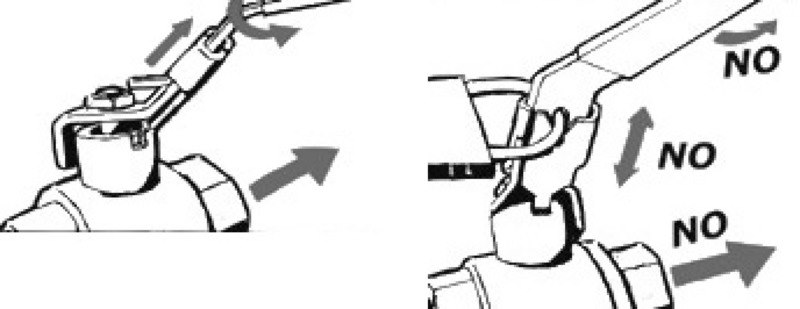 Saracinesca con blocco per taniche acque nere