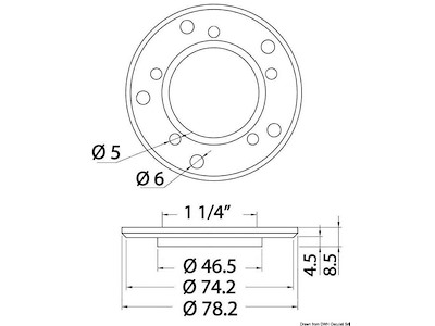 Flangia di montaggio sensori di livello da S5 a S3   