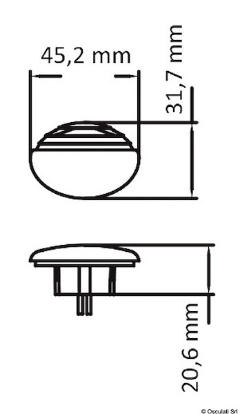 Luci di cortesia LED da incasso OSCULATI