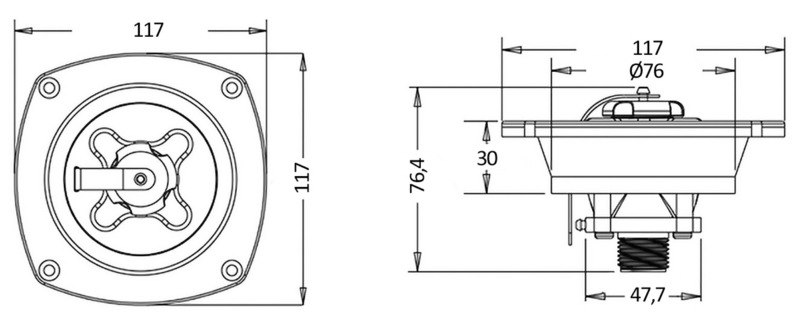 Presa acqua banchina e regolatore di pressione 