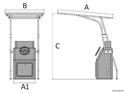 T-Top in alluminio anodizzato