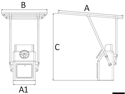 T-Top professionale Heavy Duty in alluminio verniciato