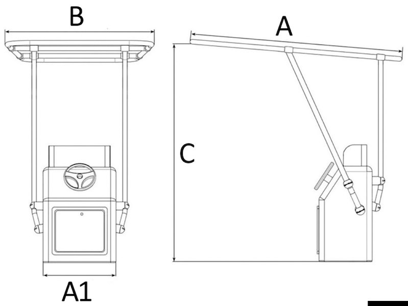 T-Top professionale Heavy Duty in alluminio verniciato