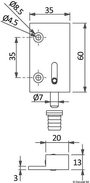 Cerniere a spillo montaggio laterale