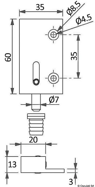 Cerniere a spillo montaggio laterale