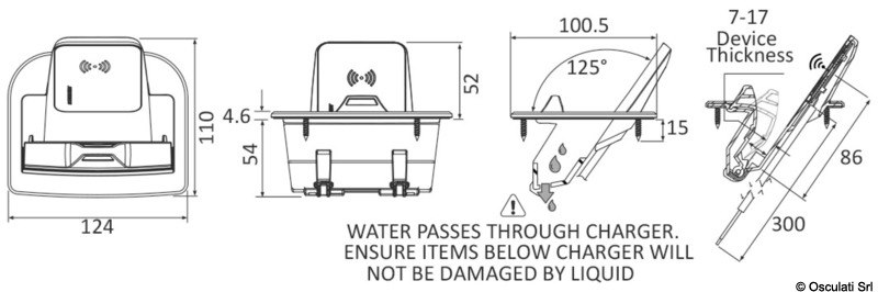 Supporto da incasso carica wireless SCANSTRUT Aura 