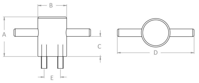 Bitta Thor in alluminio 60 mm  