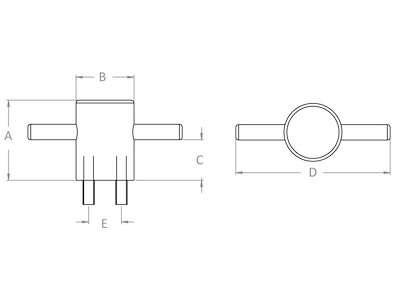 Bitta Thor in alluminio 60 mm  