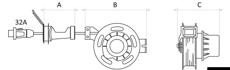 Cavo elettrico avvolgibile a scomparsa