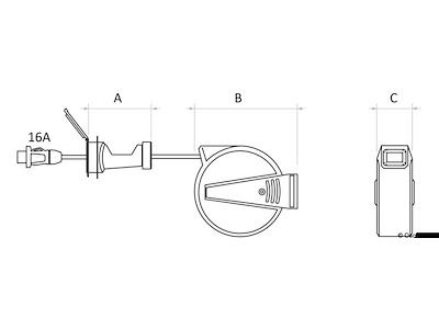 Cavo elettrico avvolgibile a scomparsa