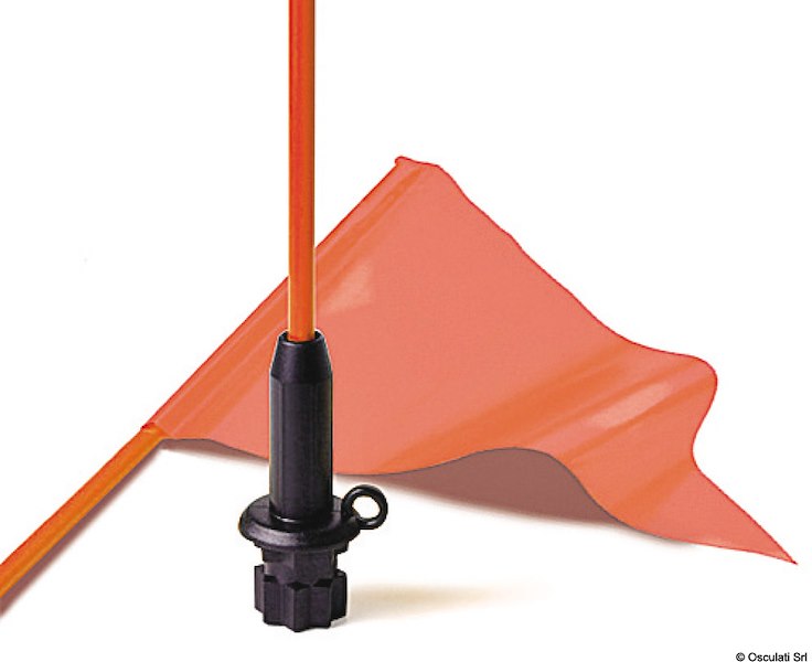 Flag Whip & Pennant Black Base 