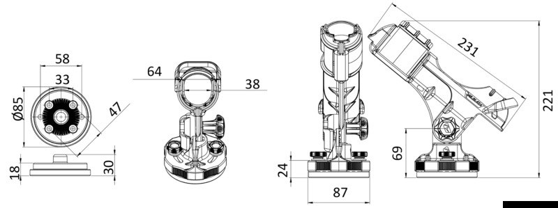 HEXX Rod Holder 