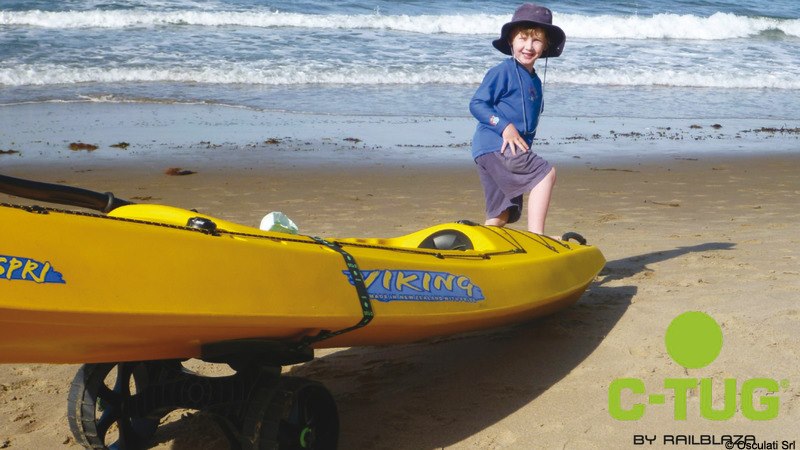 Carrello C-TUG con ruote Kiwi RAILBLAZA