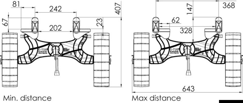 Carrello C-TUG R  - RAILBLAZA