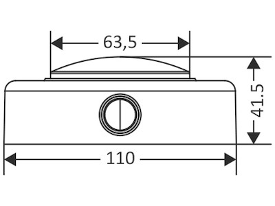 Plafoniera LED in ABS bianca 