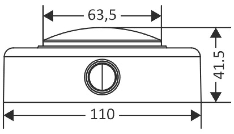 Plafoniera LED in ABS bianca 