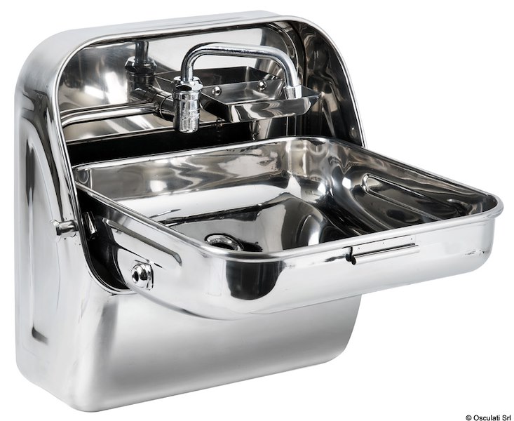 Lavello a ribalta in acciaio inox 