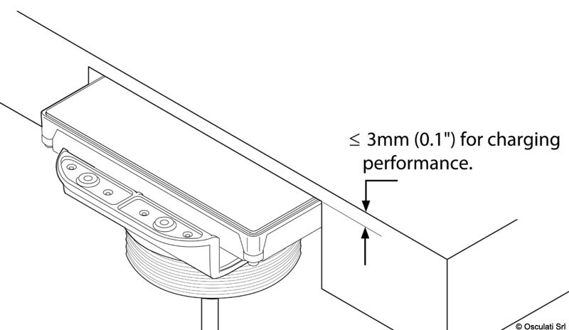 Caricabatterie wireless stagno ROKK - 3 Coil 15W