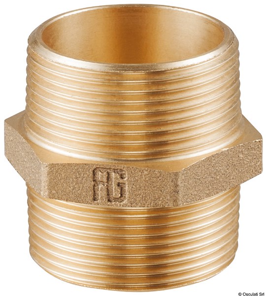 Niples doppio M-M in bronzo GUIDI