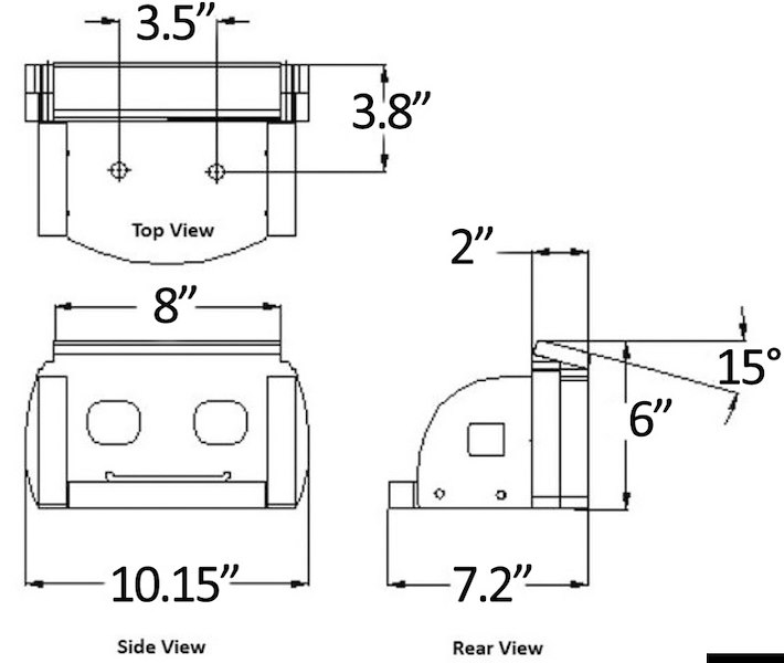 Universal Tender Chocks 2nd Gen supporti per tender 