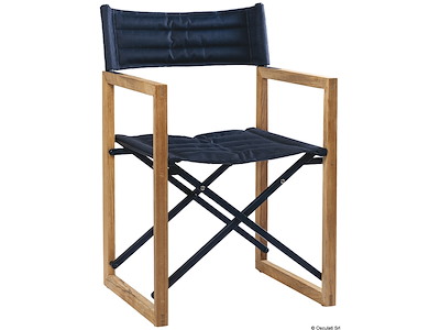 Sedia pieghevole ARC The Square in teak e alluminio