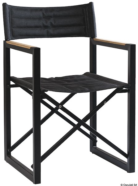 Sedia pieghevole ARC The Square in teak e alluminio