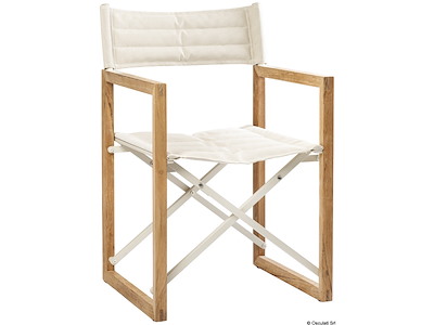 Sedia pieghevole ARC The Square in teak e alluminio