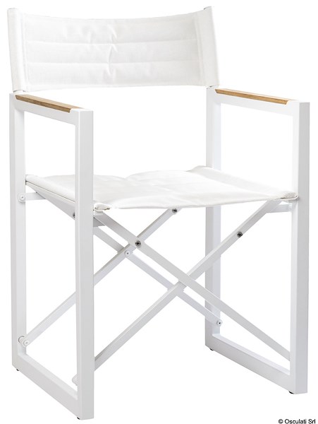 Sedia pieghevole ARC The Square in teak e alluminio