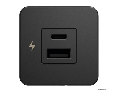 Presa doppia USB-A + USB-C SCANSTRUT Tile