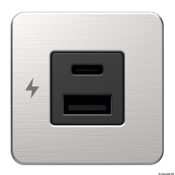 Presa doppia USB-A + USB-C SCANSTRUT Tile