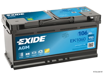 Batterie EXIDE AGM per avviamento e servizi