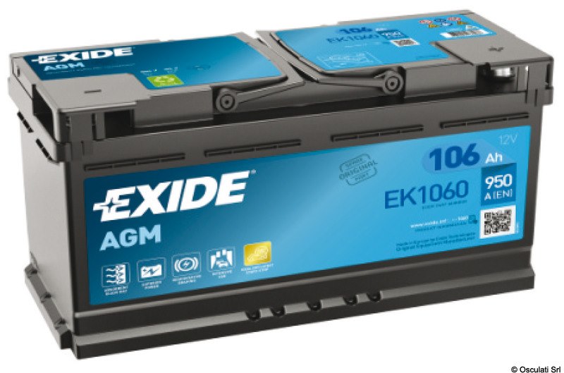 Batterie EXIDE AGM per avviamento e servizi