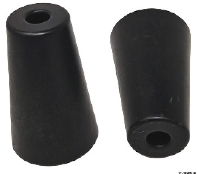 Rullo laterale conico plastica 77,26x126 mm foro 21 mm 