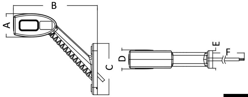 Fanali di ingombro laterali a LED con corpo in gomma