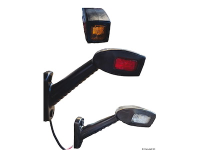 Fanali di ingombro laterali a LED con corpo in gomma