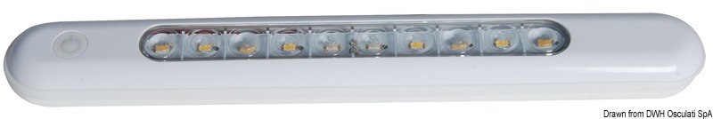 Plafoniera LED da appoggio 310x40x15 mm 