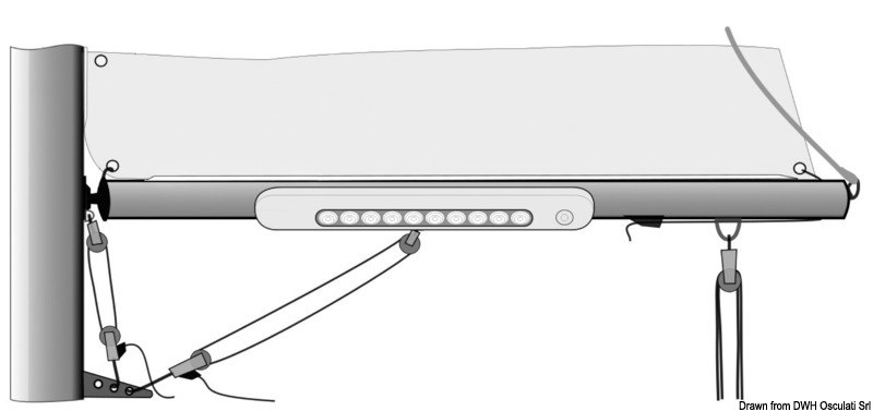 Plafoniera LED da appoggio 310x40x15 mm 