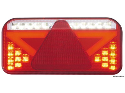 Fanali posteriori a LED con catadiottro triangolare a 6 funzioni