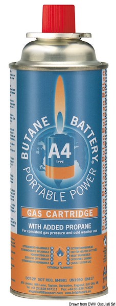 Fornello portatile per bomboletta a cartuccia incorporata