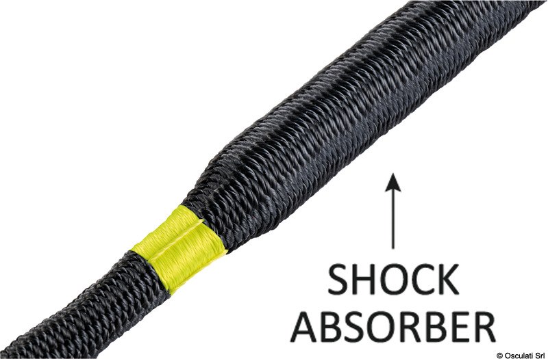 Cime da ormeggio con occhio e ammortizzatore integrato