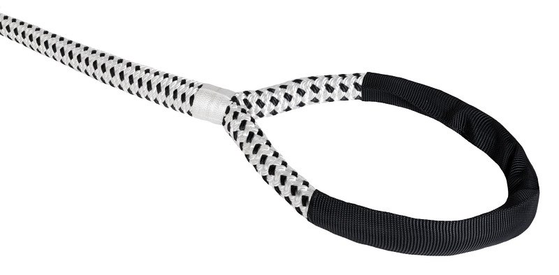 Cima ormeggio con anello impiombato e cover di rinforzo