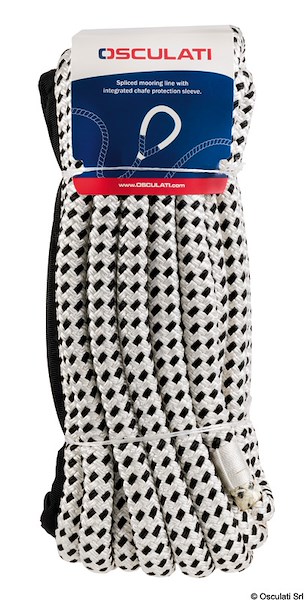 Cima ormeggio con anello impiombato e cover di rinforzo