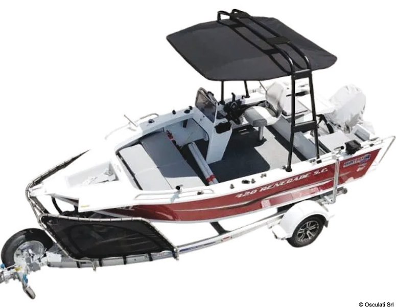 Targa Top II in alluminio nero