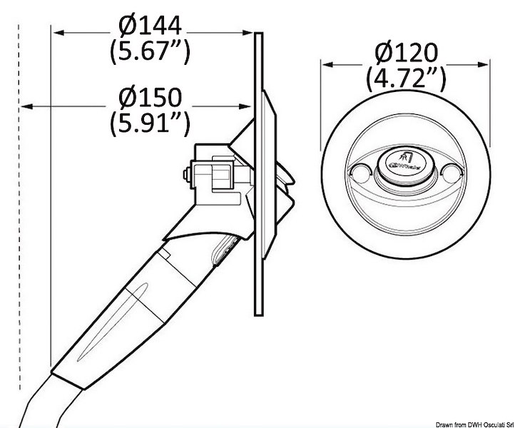 Doccia integrata WHALE Twist Mk2