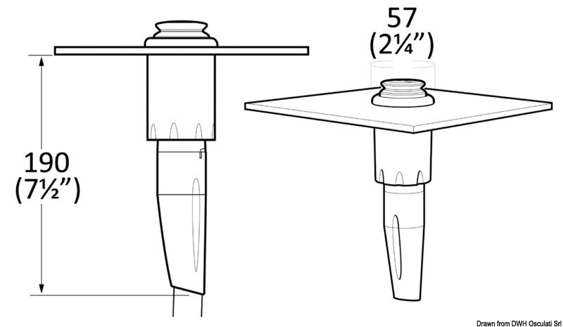 Doccia integrata WHALE Twist Mk2
