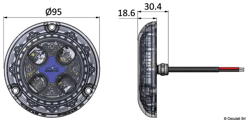 Luce subacquea BLUEFIN LED PIRANHA P4 POLYMER