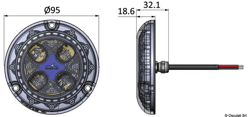 Luce subacquea BLUEFIN LED PIRANHA P4 HI-POWER