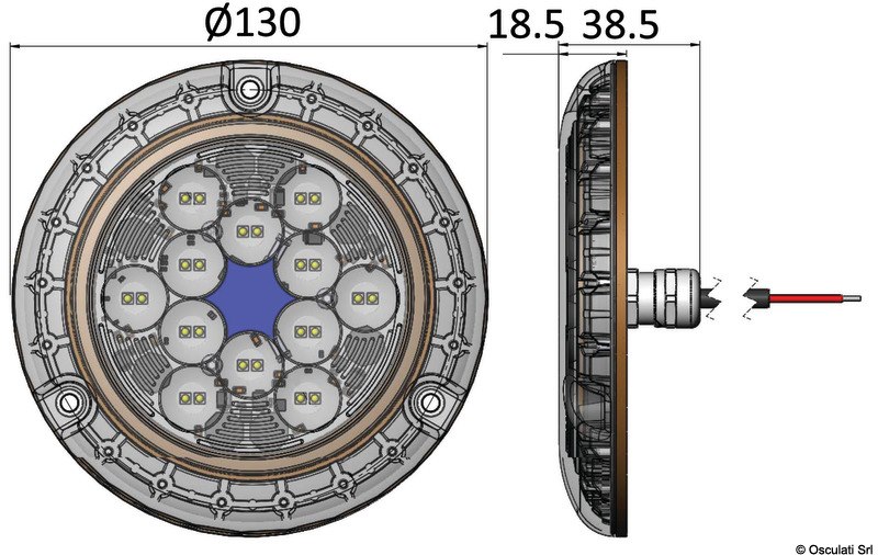 Luce subacquea BLUEFIN LED PIRANHA P24