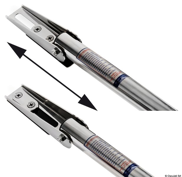 Scaletta telescopica BIG 4 gradini sovraplancetta slide-out 