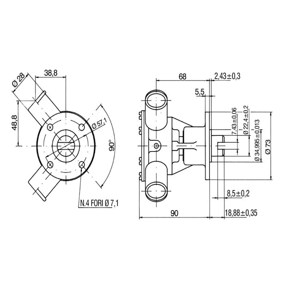 POMPA IN BRONZO SERIE 29500